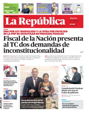 Edición Impresa - La Republica | Lima - Martes 07 de Enero del 2025