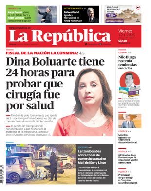 Edición Impresa - La Republica | Lima - Viernes 17 de Enero del 2025