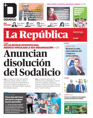 Edición Impresa - La Republica | Lima - Domingo 19 de Enero del 2025