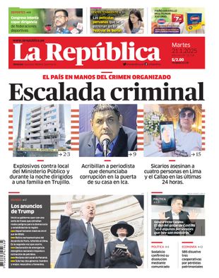 Edición Impresa - La Republica | Lima - Martes 21 de Enero del 2025