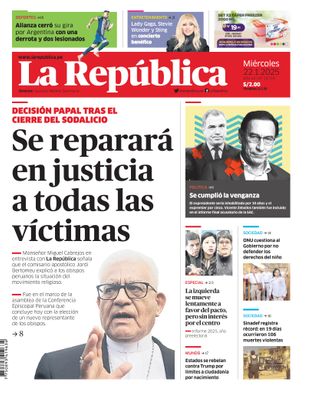 Edición Impresa - La Republica | Lima - Miercoles 22 de Enero del 2025