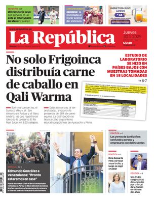 Edición Impresa - La Republica | Lima - Jueves 30 de Enero del 2025