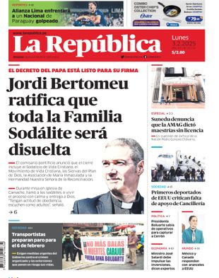 Edición Impresa - La Republica | Norte - Lunes 03 de Febrero del 2025