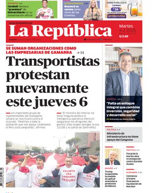 Edición Impresa - La Republica | Norte - Martes 04 de Febrero del 2025