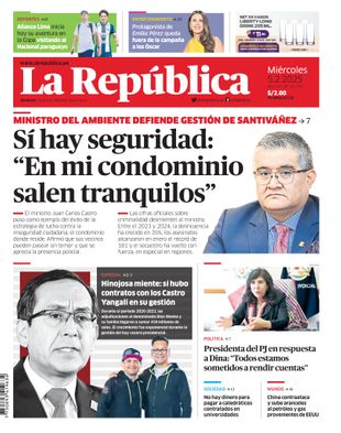 Edición Impresa - La Republica | Lima - Miercoles 05 de Febrero del 2025