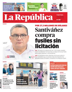 Edición Impresa - La Republica | Lima - Viernes 07 de Febrero del 2025