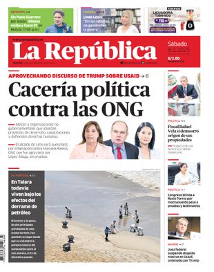 Edición Impresa - La Republica | Lima - Sabado 08 de Febrero del 2025