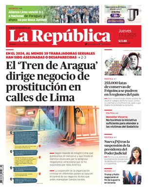 Edición Impresa - La Republica | Lima - Jueves 13 de Febrero del 2025