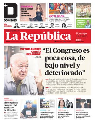 Edición Impresa - La Republica | Lima - Domingo 16 de Febrero del 2025