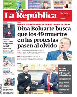 Edición Impresa - La Republica | Norte - Sabado 01 de Marzo del 2025