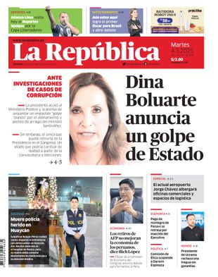 Edición Impresa - La Republica | Lima - Martes 04 de Marzo del 2025