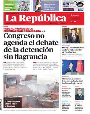 Edición Impresa - La Republica | Norte - Jueves 06 de Marzo del 2025