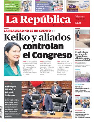 Edición Impresa - La Republica | Norte - Viernes 07 de Marzo del 2025