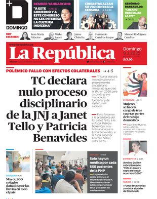 Edición Impresa - La Republica | Sur - Domingo 09 de Marzo del 2025