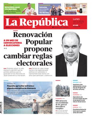 Edición Impresa - La Republica | Lima - Lunes 10 de Marzo del 2025