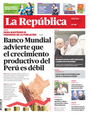 Edición Impresa - La Republica | Lima - Martes 11 de Marzo del 2025