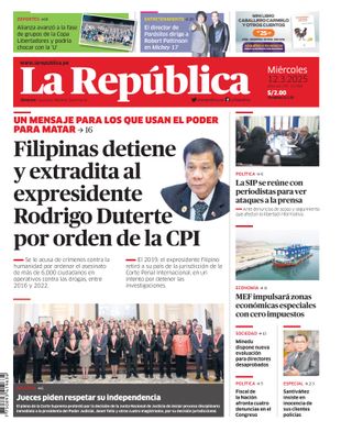 Edición Impresa - La Republica | Lima - Miercoles 12 de Marzo del 2025