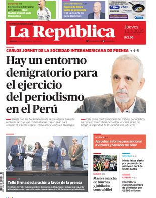 Edición Impresa - La Republica | Norte - Jueves 13 de Marzo del 2025