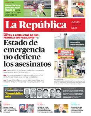 Edición Impresa - La Republica | Sur - Jueves 03 de Abril del 2025