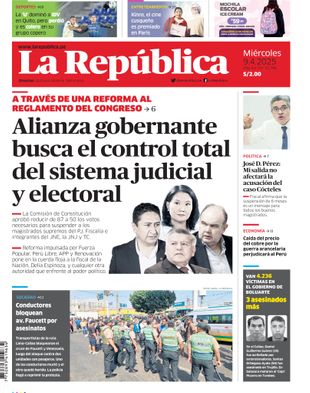 Edición Impresa - La Republica | Norte - Miercoles 09 de Abril del 2025