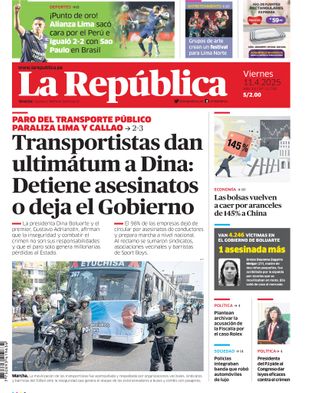 Edición Impresa - La Republica | Sur - Viernes 11 de Abril del 2025