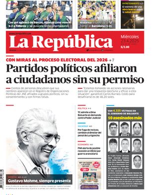 Edición Impresa - La Republica | Sur - Miercoles 23 de Abril del 2025