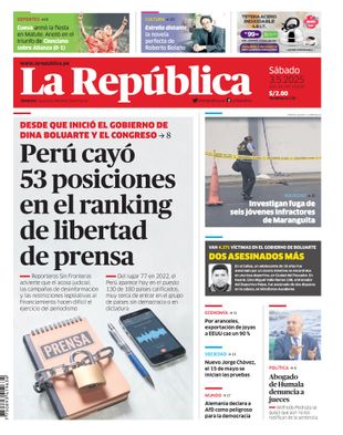Edición Impresa - La Republica | Lima - Sabado 03 de Mayo del 2025