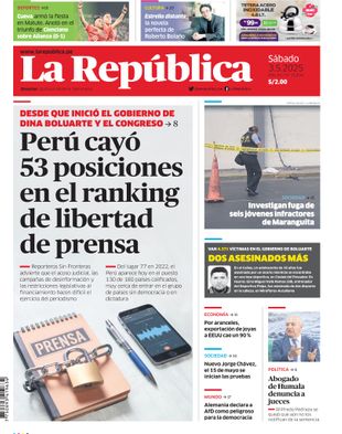 Edición Impresa - La Republica | Sur - Sabado 03 de Mayo del 2025