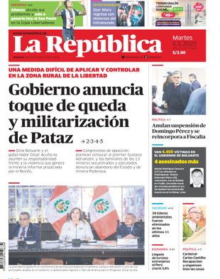 Edición Impresa - La Republica | Norte - Martes 06 de Mayo del 2025