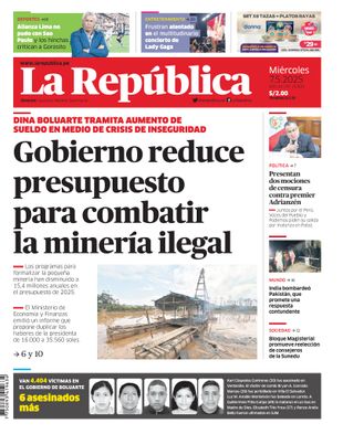 Edición Impresa - La Republica | Lima - Miercoles 07 de Mayo del 2025