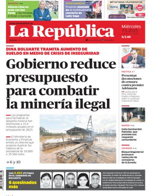 Edición Impresa - La Republica | Norte - Miercoles 07 de Mayo del 2025