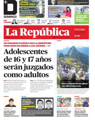 Edición Impresa - La Republica | Norte - Domingo 11 de Mayo del 2025