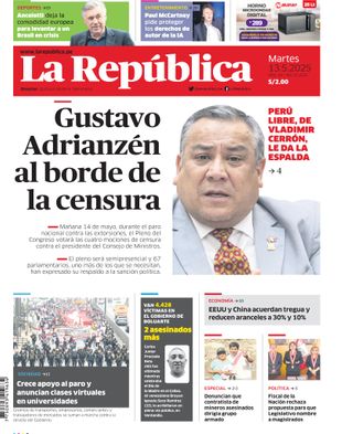 Edición Impresa - La Republica | Norte - Martes 13 de Mayo del 2025