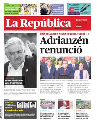 Edición Impresa - La Republica | Lima - Miercoles 14 de Mayo del 2025