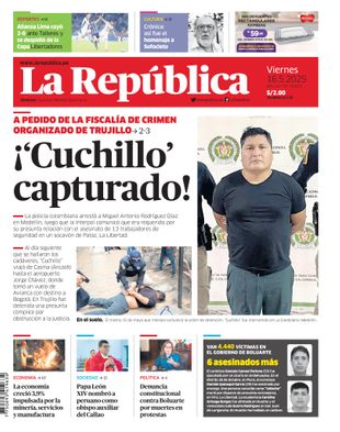 Edición Impresa - La Republica | Lima - Viernes 16 de Mayo del 2025