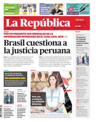 Edición Impresa - La Republica | Lima - Sabado 17 de Mayo del 2025