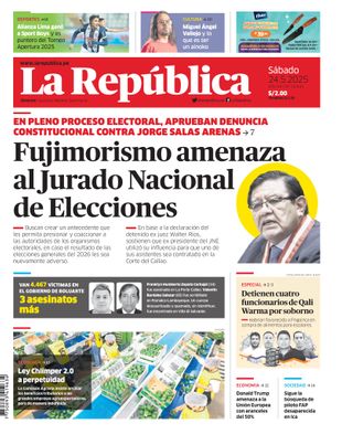 Edición Impresa - La Republica | Lima - Sabado 24 de Mayo del 2025