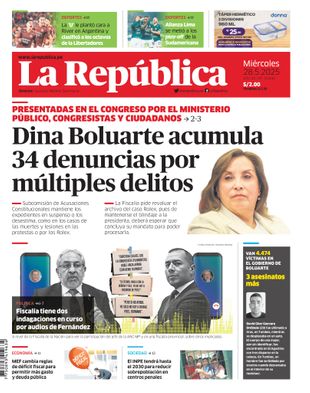 Edición Impresa - La Republica | Lima - Miercoles 28 de Mayo del 2025