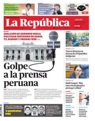 Edición Impresa - La Republica | Lima - Jueves 29 de Mayo del 2025