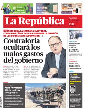 Edición Impresa - La Republica | Lima - Sabado 31 de Mayo del 2025