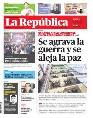 Edición Impresa - La Republica | Lima - Lunes 02 de Junio del 2025