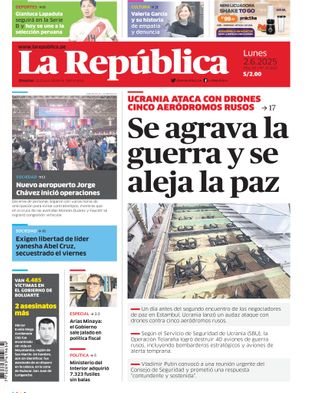 Edición Impresa - La Republica | Norte - Lunes 02 de Junio del 2025