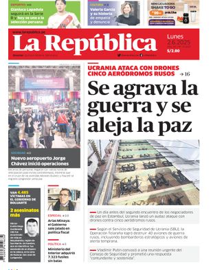 Edición Impresa - La Republica | Sur - Lunes 02 de Junio del 2025