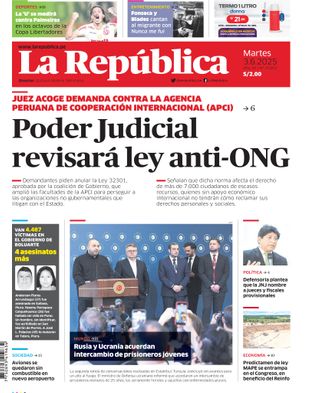 Edición Impresa - La Republica | Sur - Martes 03 de Junio del 2025