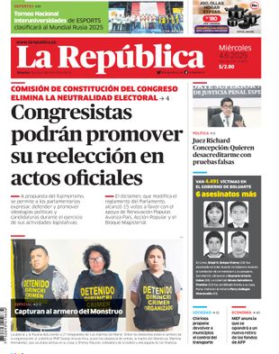 Edición Impresa - La Republica | Sur - Miercoles 04 de Junio del 2025