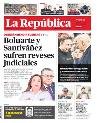 Edición Impresa - La Republica | Lima - Viernes 06 de Junio del 2025
