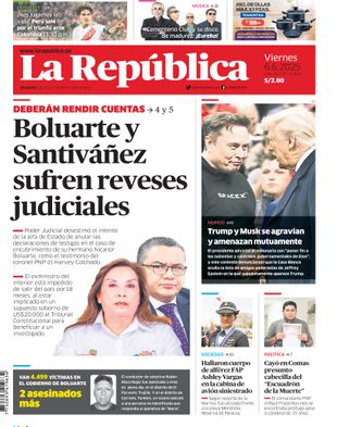 Edición Impresa - La Republica | Norte - Viernes 06 de Junio del 2025