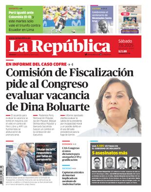 Edición Impresa - La Republica | Lima - Sabado 07 de Junio del 2025