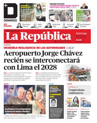 Edición Impresa - La Republica | Lima - Domingo 08 de Junio del 2025