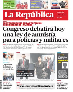 Edición Impresa - La Republica | Norte - Martes 10 de Junio del 2025